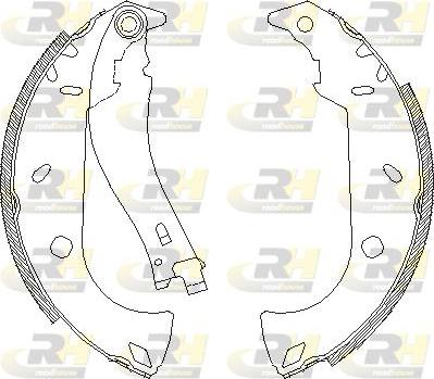 Roadhouse 4180.01 - Тормозные башмаки, барабанные autospares.lv