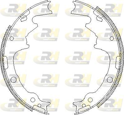 Roadhouse 4188.00 - Тормозные башмаки, барабанные autospares.lv