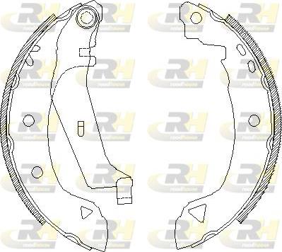 Roadhouse 4182.03 - Тормозные башмаки, барабанные autospares.lv