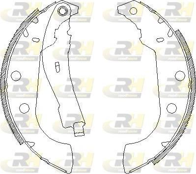 Roadhouse 4135.01 - Тормозные башмаки, барабанные autospares.lv