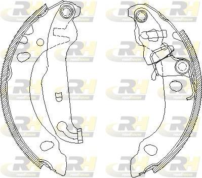 Roadhouse 4138.00 - Тормозные башмаки, барабанные autospares.lv