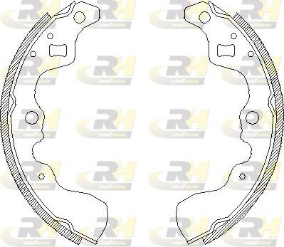 Roadhouse 4132.00 - Тормозные башмаки, барабанные autospares.lv