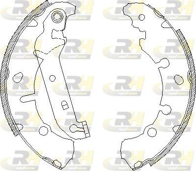 Roadhouse 4137.00 - Тормозные башмаки, барабанные autospares.lv