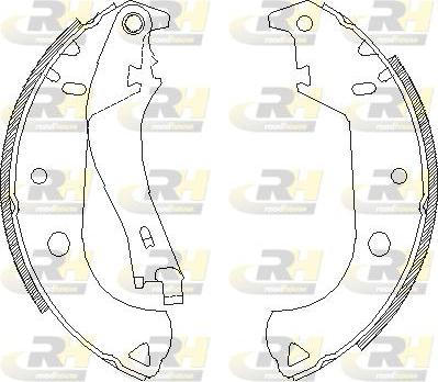 Roadhouse 4125.01 - Тормозные башмаки, барабанные autospares.lv