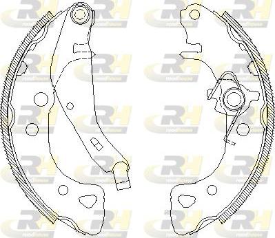 Roadhouse 4126.01 - Тормозные башмаки, барабанные autospares.lv