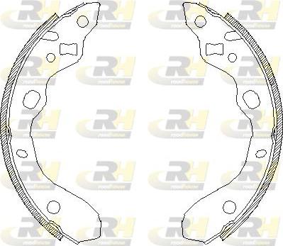 Roadhouse 4128.00 - Тормозные башмаки, барабанные autospares.lv