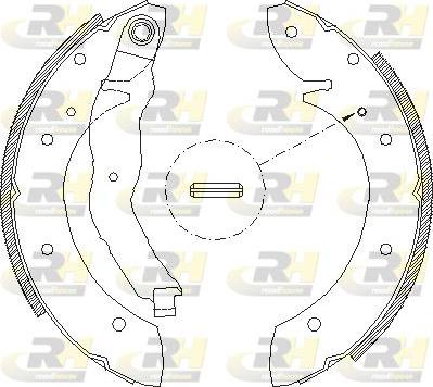 Roadhouse 4396.01 - Тормозные башмаки, барабанные autospares.lv