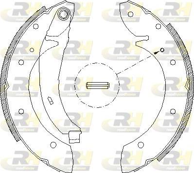 Roadhouse 4396.02 - Тормозные башмаки, барабанные autospares.lv