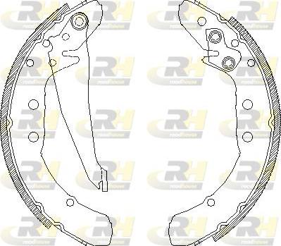 Roadhouse 4397.00 - Тормозные башмаки, барабанные autospares.lv