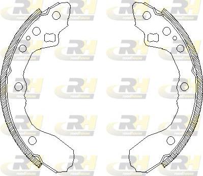 Roadhouse 4344.00 - Тормозные башмаки, барабанные autospares.lv