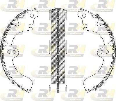 Roadhouse 4345.00 - Тормозные башмаки, барабанные autospares.lv