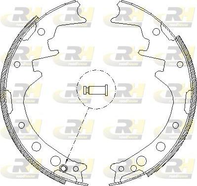 Roadhouse 4346.00 - Тормозные башмаки, барабанные autospares.lv