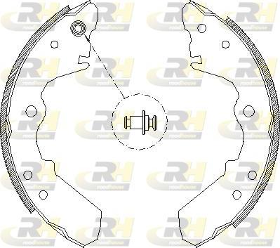 Roadhouse 4343.00 - Тормозные башмаки, барабанные autospares.lv