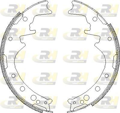 Roadhouse 4342.00 - Тормозные башмаки, барабанные autospares.lv