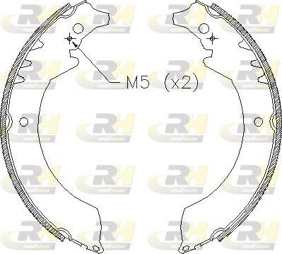 Roadhouse 4355.00 - Тормозные башмаки, барабанные autospares.lv