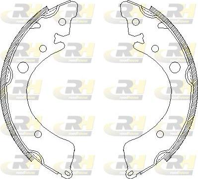 Roadhouse 4350.00 - Тормозные башмаки, барабанные autospares.lv