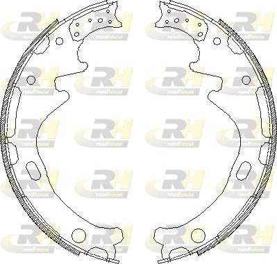 Roadhouse 4358.00 - Тормозные башмаки, барабанные autospares.lv