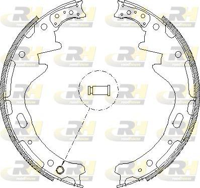 Roadhouse 4357.00 - Тормозные башмаки, барабанные autospares.lv