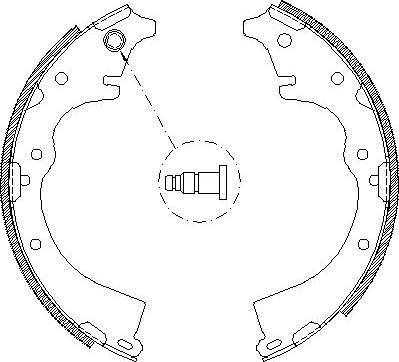 Alpha Brakes HST-TY-057 - Комплект тормозных колодок, барабанные autospares.lv