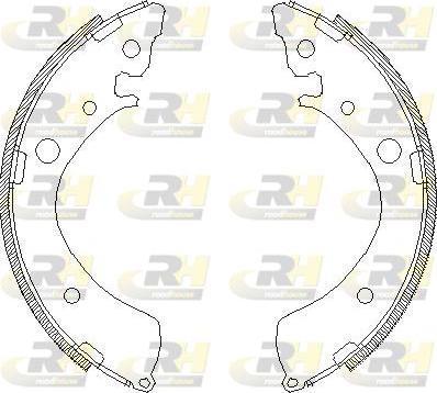 Roadhouse 4367.01 - Тормозные башмаки, барабанные autospares.lv