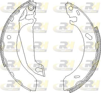 Roadhouse 4304.00 - Тормозные башмаки, барабанные autospares.lv