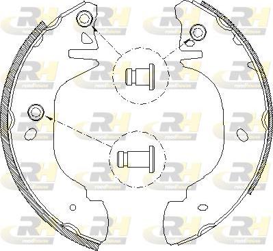 Roadhouse 4305.00 - Тормозные башмаки, барабанные autospares.lv