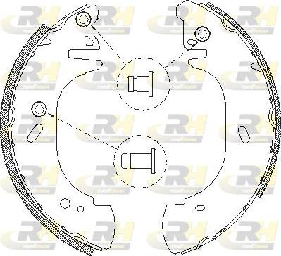 Roadhouse 4306.00 - Тормозные башмаки, барабанные autospares.lv