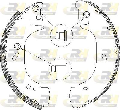 Roadhouse 4306.01 - Тормозные башмаки, барабанные autospares.lv