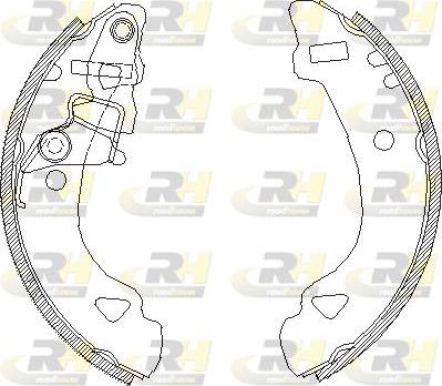 Roadhouse 4303.00 - Тормозные башмаки, барабанные autospares.lv