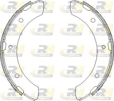 Roadhouse 4317.00 - Тормозные башмаки, барабанные autospares.lv