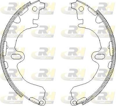 Roadhouse 4380.00 - Тормозные башмаки, барабанные autospares.lv