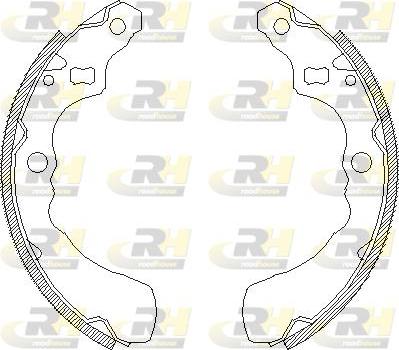 Roadhouse 4381.00 - Тормозные башмаки, барабанные autospares.lv