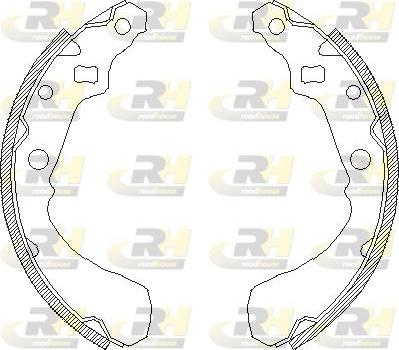 Roadhouse 4381.01 - Тормозные башмаки, барабанные autospares.lv