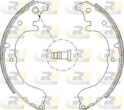 Roadhouse 4333.01 - Тормозные башмаки, барабанные autospares.lv