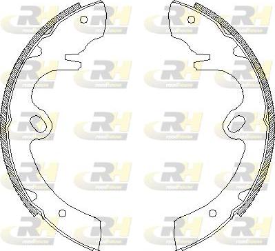 Roadhouse 4332.00 - Тормозные башмаки, барабанные autospares.lv