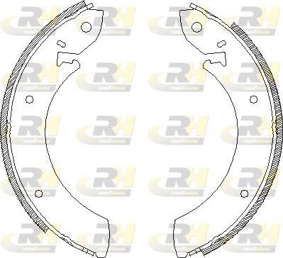 Roadhouse 4245.00 - Тормозные башмаки, барабанные autospares.lv