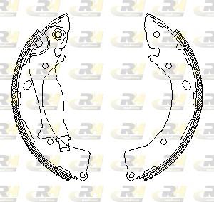 Roadhouse 4248.01 - Тормозные башмаки, барабанные autospares.lv