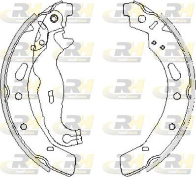 Roadhouse 4242.00 - Тормозные башмаки, барабанные autospares.lv