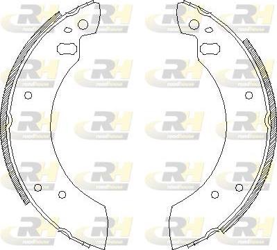 Roadhouse 4254.00 - Тормозные башмаки, барабанные autospares.lv