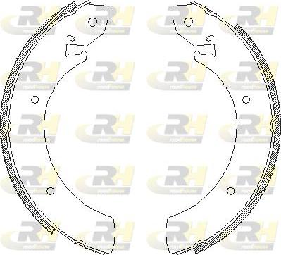 Roadhouse 4250.00 - Тормозные башмаки, барабанные autospares.lv