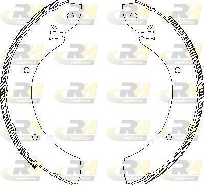 Roadhouse 4250.01 - Тормозные башмаки, барабанные autospares.lv