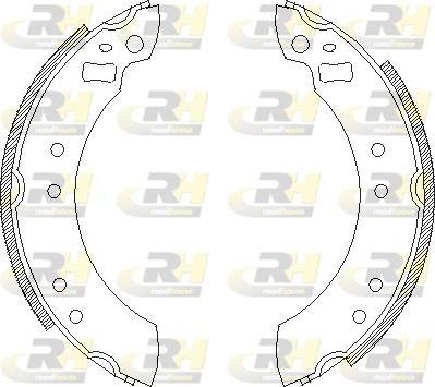 Roadhouse 4253.00 - Тормозные башмаки, барабанные autospares.lv