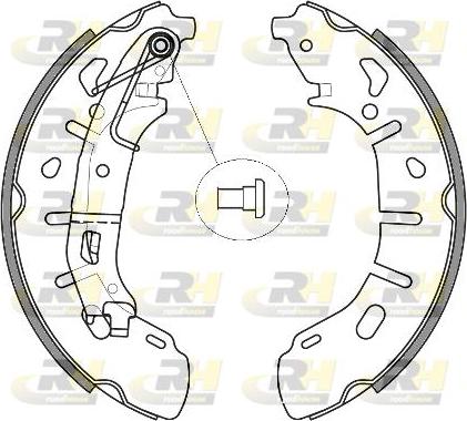 Roadhouse 4263.00 - Тормозные башмаки, барабанные autospares.lv