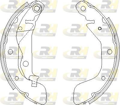 Roadhouse 4208.00 - Тормозные башмаки, барабанные autospares.lv