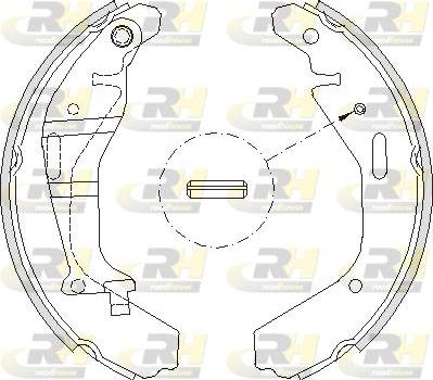 Roadhouse 4202.00 - Тормозные башмаки, барабанные autospares.lv