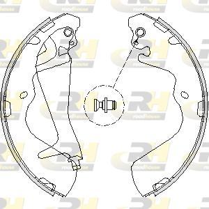 Roadhouse 4215.00 - Тормозные башмаки, барабанные autospares.lv