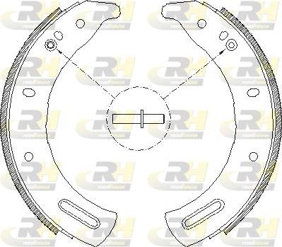 Roadhouse 4285.00 - Тормозные башмаки, барабанные autospares.lv