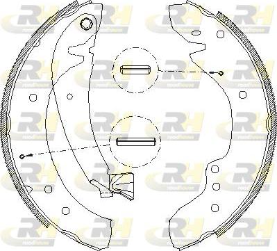 Roadhouse 4718.00 - Тормозные башмаки, барабанные autospares.lv