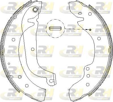 Roadhouse 4718.01 - Тормозные башмаки, барабанные autospares.lv