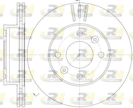 Roadhouse 6990.10 - Тормозной диск autospares.lv